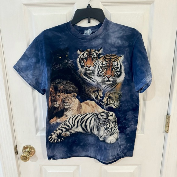 Vintage Delta Tag Lions and Tigers tie dye t-shirt Medium - Picture 1 of 6